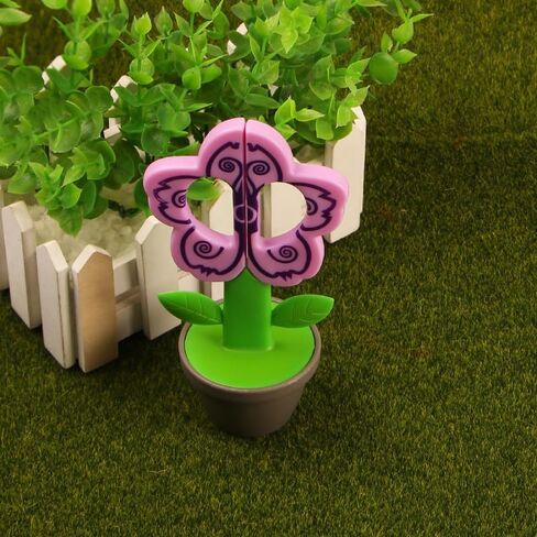 2 Pack Whimsical Standing Flower-Shaped Office Scissors - Ergonomic, Safety-Cut, Multi-Purpose DIY Craft & Paper-Cutting Tools with Desk Decoration Design for School, Office, Home Use in Saudi Arabia