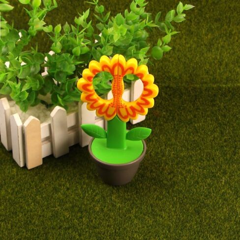 2 Pack Whimsical Standing Flower-Shaped Office Scissors - Ergonomic, Safety-Cut, Multi-Purpose DIY Craft & Paper-Cutting Tools with Desk Decoration Design for School, Office, Home Use in Saudi Arabia