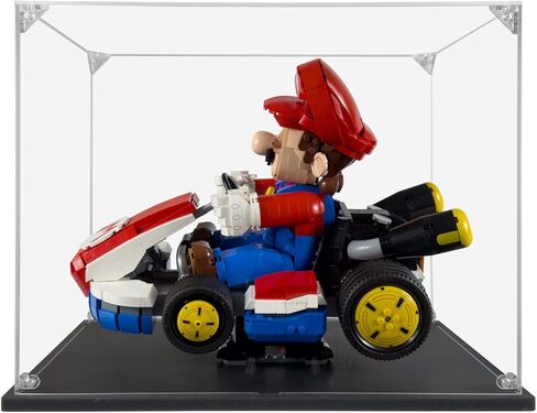 حافظة عرض أكريليك متوافقة مع Lego Mario Kart - Mario & Standard Kart #72037، حافظة عرض مقاومة للغبار (الحافظة فقط) (مجموعات Lego غير متضمنة) in Kuwait