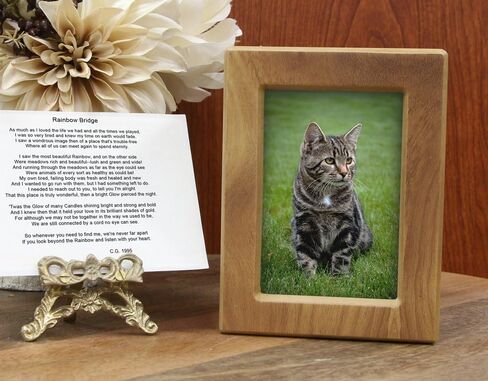 جرة الحيوانات الأليفة من Near & Dear Pet Memorials MDF، 25 بوصة مكعبة، لمسة نهائية طبيعية in Kuwait