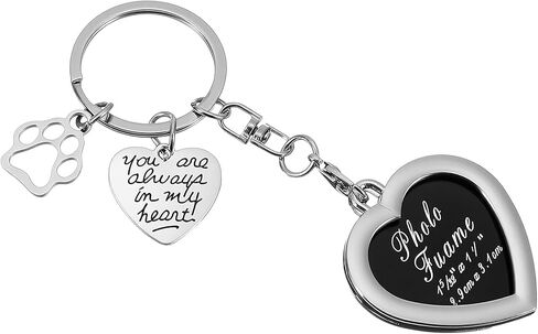 Dog Memorial Gifts Personalized Photo Keychain Dog Passing Away Gifts, Remembrance Gift, Pet Memorial Keychain for in Saudi Arabia