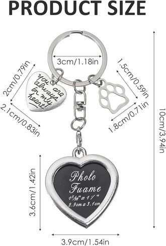 Dog Memorial Gifts Personalized Photo Keychain Dog Passing Away Gifts, Remembrance Gift, Pet Memorial Keychain for in Saudi Arabia