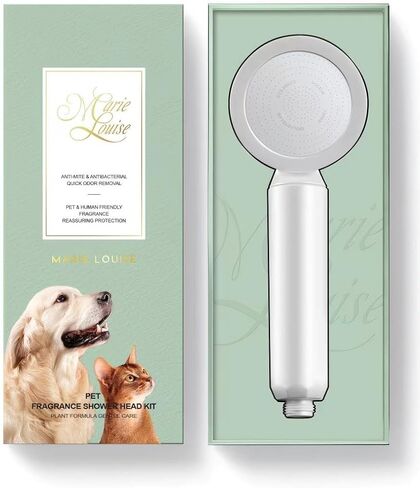Pet Fragrance Shower Head Kit：Pet-Friendly Aromatherapy Shower Handle for Dogs & Cats Replaceable Built-in Gentle Fragrance Balm Skin-Health Filter Cartridge Soothing Oils & Vitamins in Saudi Arabia