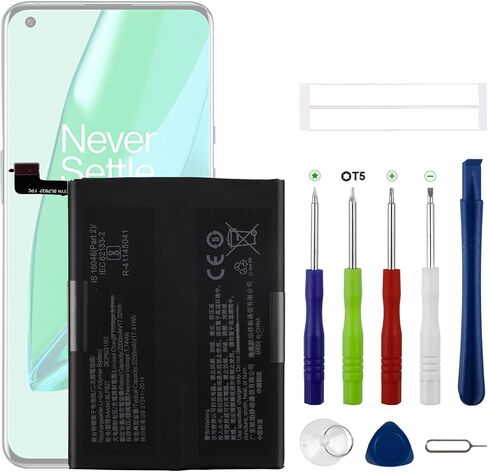 2250mAh New BLP827 Rechargeable Battery Compatible with Oneplus 9 Pro 1+ 9 Pro LE2121, LE2125, LE2123, LE2120, LE2127 with Upgraded Repair Tools Kit in Saudi Arabia