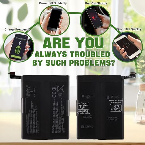 2250mAh New BLP827 Rechargeable Battery Compatible with Oneplus 9 Pro 1+ 9 Pro LE2121, LE2125, LE2123, LE2120, LE2127 with Upgraded Repair Tools Kit in Saudi Arabia