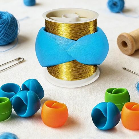 20PCS Thread Spool Holders, Flexible Silicone Thread Organizers for Sewing Machine Embroidery Thread, Keep Spools Neat & Tangle-Free for Sewing Kit & Craft Organization in Saudi Arabia