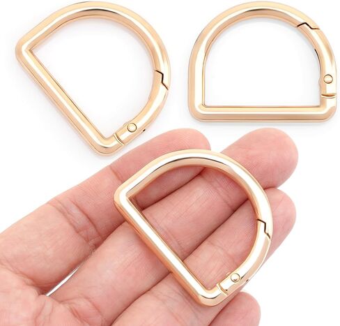 CRAFTMEMORE Snap-On D-Ring Buckle Clips, 4 PCS Keyrings Clasp for Purse Strap SPD4 in Saudi Arabia