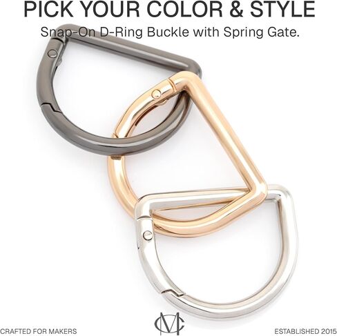 CRAFTMEMORE Snap-On D-Ring Buckle Clips, 4 PCS Keyrings Clasp for Purse Strap SPD4 in Saudi Arabia