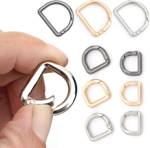 CRAFTMEMORE Snap-On D-Ring Buckle Clips, 4 PCS Keyrings Clasp for Purse Strap SPD4 in Saudi Arabia