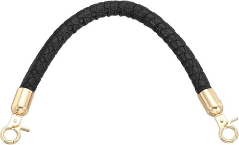 uxcell Braided Purse Straps, 11.8 Inch PU Leather Handbag Handles Braided Leather Short Handbag Strap Replacement with Spring Buckle for DIY Handbags Purse Making, Khaki in Saudi Arabia