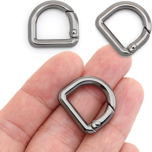 CRAFTMEMORE Snap-On D-Ring Buckle Clips, 4 PCS Keyrings Clasp for Purse Strap SPD4 in Saudi Arabia