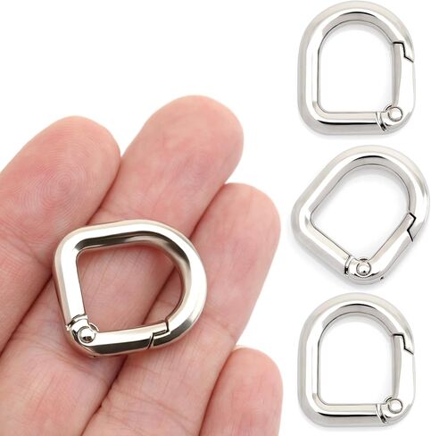 CRAFTMEMORE Snap-On D-Ring Buckle Clips, 4 PCS Keyrings Clasp for Purse Strap SPD4 in Saudi Arabia