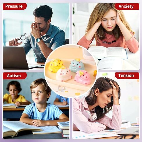 4 قطع من ألعاب تابا الهامستر الإسفنجية لتخفيف التوتر، ألعاب تململ حيوانات كاواي اللطيفة مع ملحقات الجبن، إسفنجات حسية مصنوعة يدويًا لتخفيف القلق، للأطفال والكبار، جوائز الفصول الدراسية، هدايا الحفلات، هدايا in Kuwait