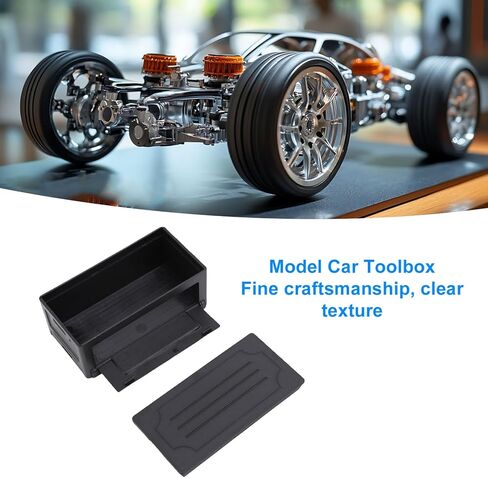RC Simulated Toolbox, 1:10 Scale RC Model Car Accessory Simulated Toolbox Luggage Storage Decor Set with Custom Stickers for Off Road Crawler in Saudi Arabia