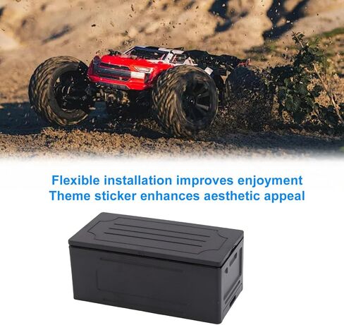 RC Simulated Toolbox, 1:10 Scale RC Model Car Accessory Simulated Toolbox Luggage Storage Decor Set with Custom Stickers for Off Road Crawler in Saudi Arabia