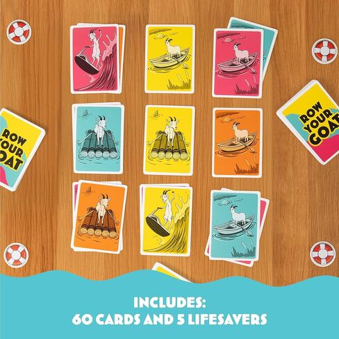 Exploding Kittens Presents: صف ماعزك - لعبة تيك تاك تو السريعة - 2-6 لاعبين - للأعمار من 7 سنوات فما فوق - لعبة عائلية - لعبة حفلة ليلية لعبة عائلية in Kuwait