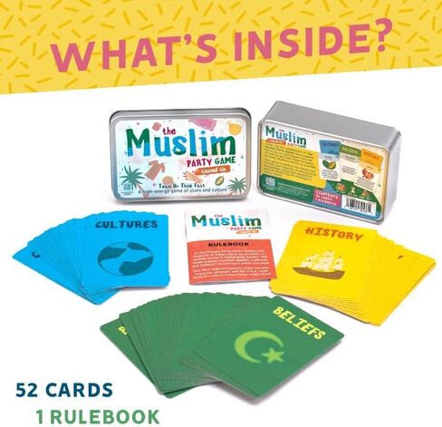 The Muslim Party Game – Islamic Trivia Card Game for Teens & Adults | Ramadan Gifts for Teens | Eid Gift | Halal Family Game Night | Travel Tin | Ages 13+ | 4-12 Players in Saudi Arabia