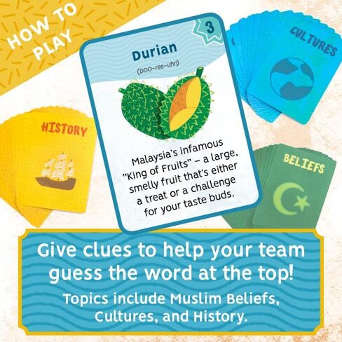 The Muslim Party Game – Islamic Trivia Card Game for Teens & Adults | Ramadan Gifts for Teens | Eid Gift | Halal Family Game Night | Travel Tin | Ages 13+ | 4-12 Players in Saudi Arabia