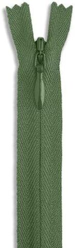 Army Green 6 Inch Nylon Invisible Zipper for Sewing, DIY Crafts, Dresses, Pillows – Conceal Coil Zipper for Tailoring & Home Decor (Military)-2pcs in Saudi Arabia