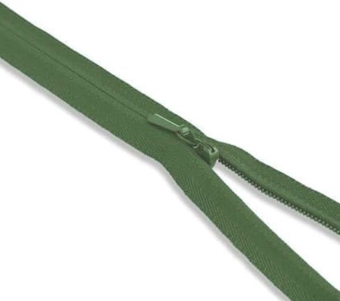 Army Green 6 Inch Nylon Invisible Zipper for Sewing, DIY Crafts, Dresses, Pillows – Conceal Coil Zipper for Tailoring & Home Decor (Military)-2pcs in Saudi Arabia