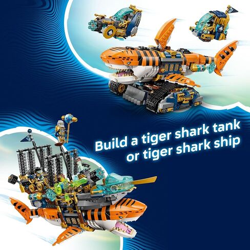 لعبة بناء LEGO DREAMZzz Tiger Shark Tank للأولاد والبنات - للأعمار من 9 سنوات فما فوق - مجموعة اللعب التظاهري للأطفال، للأعمار من 9 سنوات فما فوق، مع خيارين للبناء - تتضمن 5 شخصيات مصغرة - فكرة هدية لأعياد الميلاد - 71515 in Kuwait