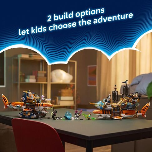 لعبة بناء LEGO DREAMZzz Tiger Shark Tank للأولاد والبنات - للأعمار من 9 سنوات فما فوق - مجموعة اللعب التظاهري للأطفال، للأعمار من 9 سنوات فما فوق، مع خيارين للبناء - تتضمن 5 شخصيات مصغرة - فكرة هدية لأعياد الميلاد - 71515 in Kuwait