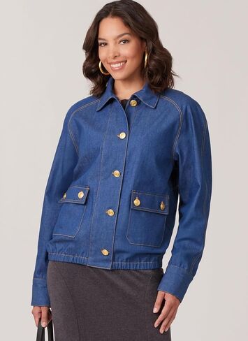 McCall's M8607K5 Easy-to-Make Misses' Unlined Blouson Jackets Sewing Pattern Packet, Design Code M8607, Sizes 8-10-12-14-16 in Saudi Arabia