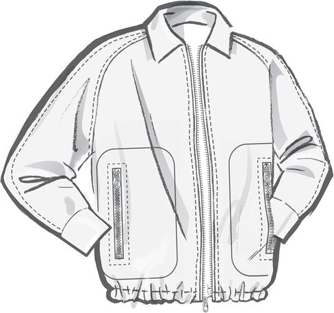 McCall's M8607K5 Easy-to-Make Misses' Unlined Blouson Jackets Sewing Pattern Packet, Design Code M8607, Sizes 8-10-12-14-16 in Saudi Arabia