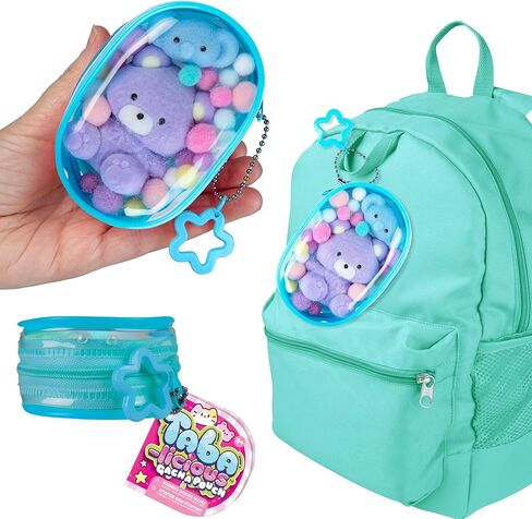 ORB Tabalicious Gacha Pouch TABA Squishy Keychain Charms - Elephant and Bear Gachapon TABA Squishies with Pouch - Soft, Sticky Collectible TABA Fidget Stress Ball Toys for Kids, Backpacks, Keys, More in Saudi Arabia
