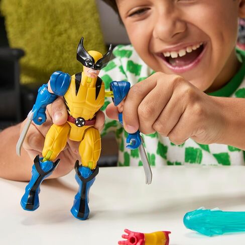 لعبة AVENGERS MixMashers Marvel Wolverine مخصصة للخلط والمطابقة وملحقاتها، بمقياس 5 بوصة (12 سم) ألعاب البطل الخارق للأطفال، للأعمار من 4 سنوات فما فوق in Kuwait