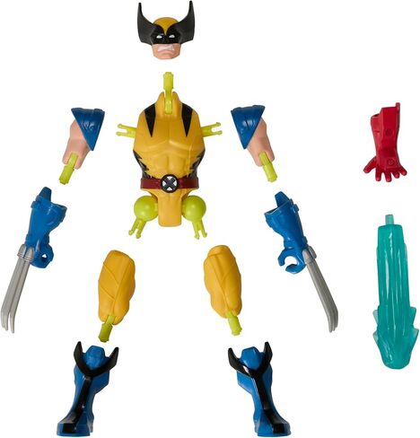 لعبة AVENGERS MixMashers Marvel Wolverine مخصصة للخلط والمطابقة وملحقاتها، بمقياس 5 بوصة (12 سم) ألعاب البطل الخارق للأطفال، للأعمار من 4 سنوات فما فوق in Kuwait