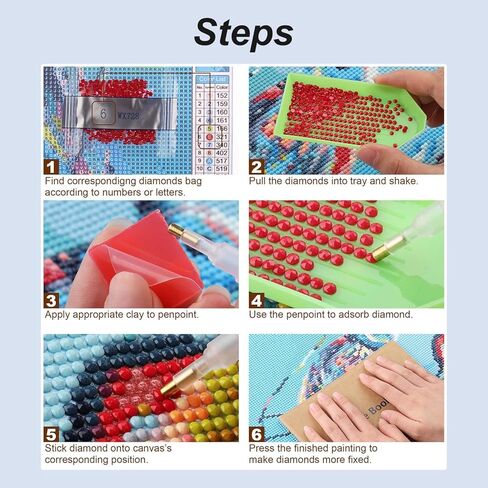 WCHUIMM سلة الزهور مجموعات الفن الماس للبالغين، والزهور 5D مجموعات الطلاء الماس للمبتدئين، DIY جولة الحفر الكامل لوحات الماس صورة جوهرة الفن والحرف ديكور المنزل 11.8x15.8in in Kuwait