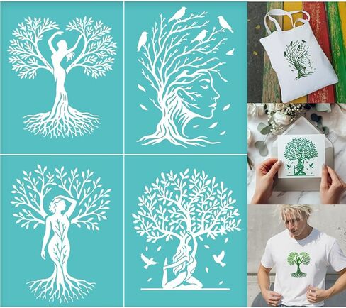 2 Sheets Horse Silkscreen Stencil, Horse Head Drawing Stencils Templates Reusable Self-Adhesive Silk Screen for Painting on Wall Wood T-Shirt Fabric Home Craft Decor in Saudi Arabia