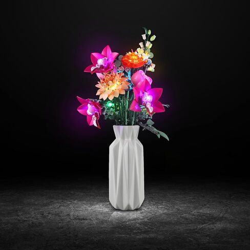 Vaodest LED Light for Lego Succulents 10309 نموذج مكعبات بناء ديكور نباتي، تصميم وتكوين متوافق مع الطراز 10309 (إضاءة LED فقط، وليس مجموعة مكعبات البناء) in Kuwait