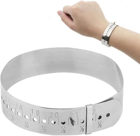 Stainless Steel Jewelry Making Tool Adjustable Bangle Gauge Sizer Jewellery Making Bracelet Sizing Tools in Saudi Arabia