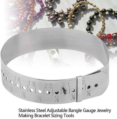 Stainless Steel Jewelry Making Tool Adjustable Bangle Gauge Sizer Jewellery Making Bracelet Sizing Tools in Saudi Arabia