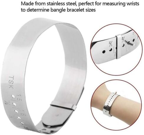 Stainless Steel Jewelry Making Tool Adjustable Bangle Gauge Sizer Jewellery Making Bracelet Sizing Tools in Saudi Arabia