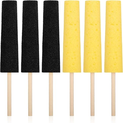 6 قطع من إسفنجات الفخار من شيميرو للطين مع عصا، إسفنجة فخارية قابلة لإعادة الاستخدام بلونين، أدوات التشذيب والتشكيل والتشطيب السيراميكية لملحقات إسفنجة إصلاح نتوءات الطين ونحت الطين in Kuwait