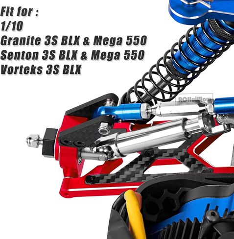 RC Suspension Arms Upgrades Part for 1/10 Senton 3S BLX & Mega 550,Granite 3S BLX & Mega 550,Vorteks 3S BLX,Alloy Aluminium Front Rear A Arms,4pcs,Replace AR330443 AR330516,Red in Saudi Arabia