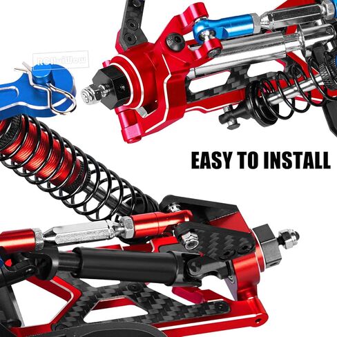 RC Suspension Arms Upgrades Part for 1/10 Senton 3S BLX & Mega 550,Granite 3S BLX & Mega 550,Vorteks 3S BLX,Alloy Aluminium Front Rear A Arms,4pcs,Replace AR330443 AR330516,Red in Saudi Arabia