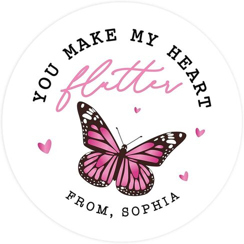 Andaz Press 40 Pack Valentines Stickers for Kids, Cute Bear 2" Circle Happy Valentine's Day Stickers To From, USA Made Kids Valentine's Day Stickers Labels Valentine Stickers for Gift Valentine Crafts in Saudi Arabia