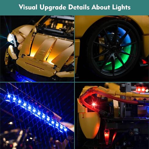 Light Kit Compatible with Lego 42172 McLaren P1 - No Models Only Light, Creative Lighting Set Accessories Compatible with Lego McLaren P1 Set (Upgraded Version) in Saudi Arabia