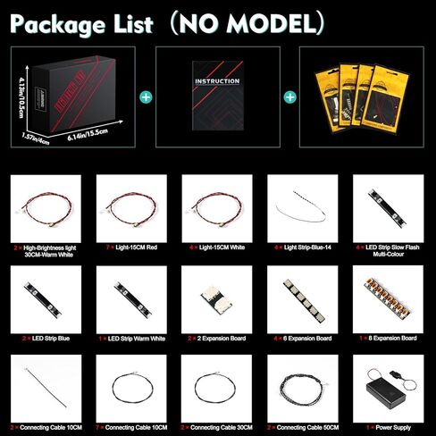 Light Kit Compatible with Lego 42172 McLaren P1 - No Models Only Light, Creative Lighting Set Accessories Compatible with Lego McLaren P1 Set (Upgraded Version) in Saudi Arabia