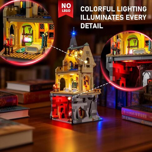 مجموعة إضاءة BRIKSMAX 2.0 متوافقة مع قلعة Lego Harry Potter: مجموعات بناء جناح المستشفى 76463 - مجموعات إضاءة LED الأصلية (الملحقات فقط) للعرض والهدايا وهواة الجمع in Saudi Arabia