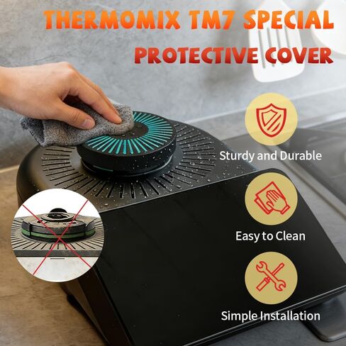 لوحة الوزن لجهاز Thermomix TM7 Vorwerk، غطاء الميزان، ملحق الوزن، أداة ملحقة، لجهاز Thermomix TM7، أسود أخضر in Kuwait