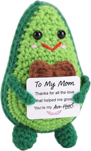 Qinthory Funny Valentine’s Day Gifts for Him Her, to My Love Crochet Avocado Gift, Cute Handmade Avocado Plush for Boyfriend Girlfriend Wife Husband, Anniversary Birthday Gifts for Couples in Saudi Arabia