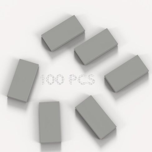 100 Piece Green Building Tiles Bulk Assortment Pack, 2x4 Tiles Accessories for Building, Compatible with Lego Parts and Pieces in Kuwait
