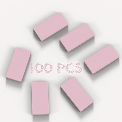 100 Piece Green Building Tiles Bulk Assortment Pack, 2x4 Tiles Accessories for Building, Compatible with Lego Parts and Pieces in Kuwait