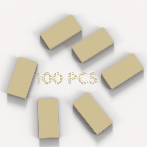 100 Piece Green Building Tiles Bulk Assortment Pack, 2x4 Tiles Accessories for Building, Compatible with Lego Parts and Pieces in Kuwait