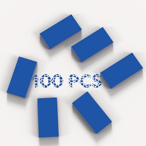 100 Piece Green Building Tiles Bulk Assortment Pack, 2x4 Tiles Accessories for Building, Compatible with Lego Parts and Pieces in Kuwait